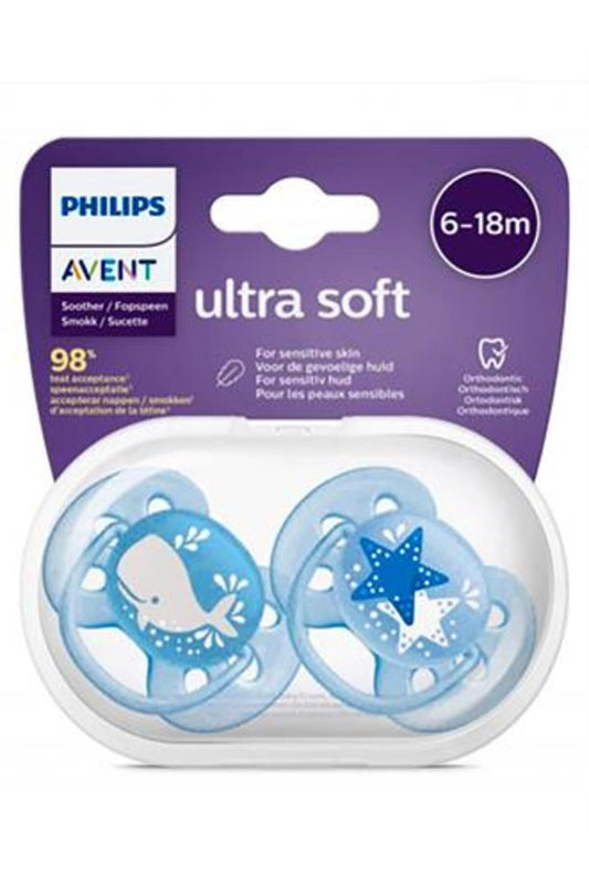 Philips Avent 6-18 Ay Erkek Ultra Soft Emzik